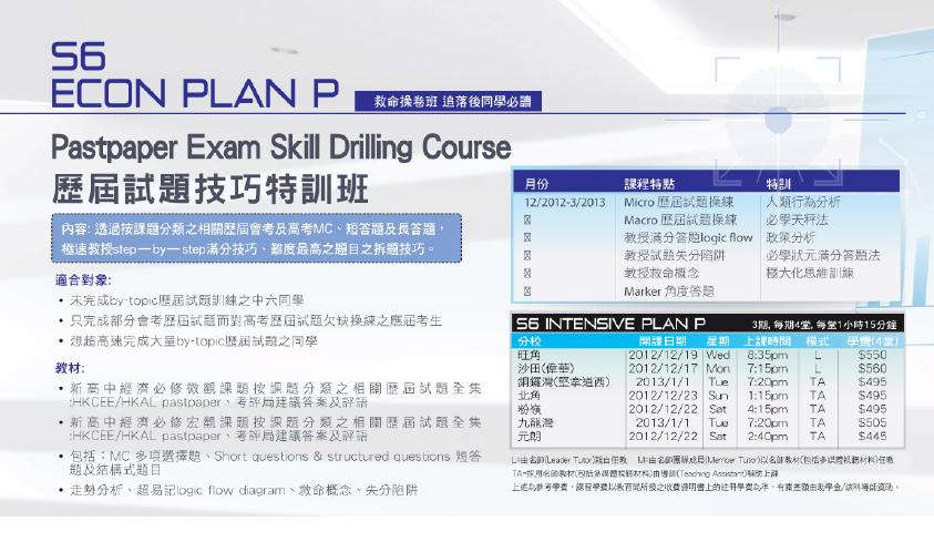 DSE Econ course